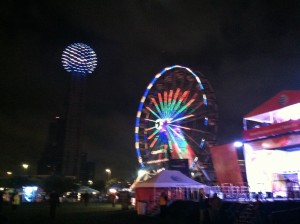 Capital One JamFest featured three days of concerts. The concert area had a Ferris wheel. 
