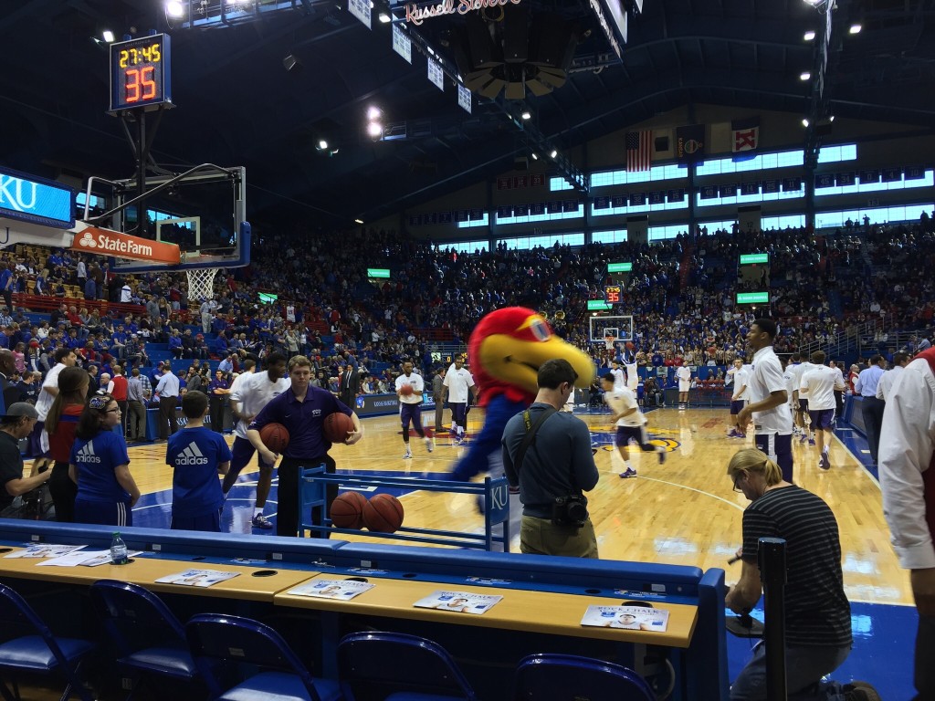 The floor at Allen Fieldhouse. Photo by Ryan Landreth.