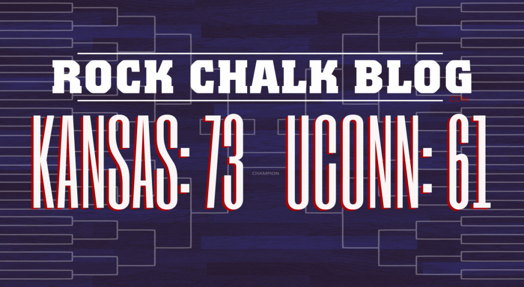 Kansas: 73, UConn: 61