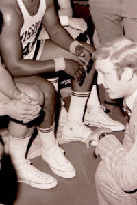 Norm Stewart coaching at Missouri. Image courtesy of ESPN Films.