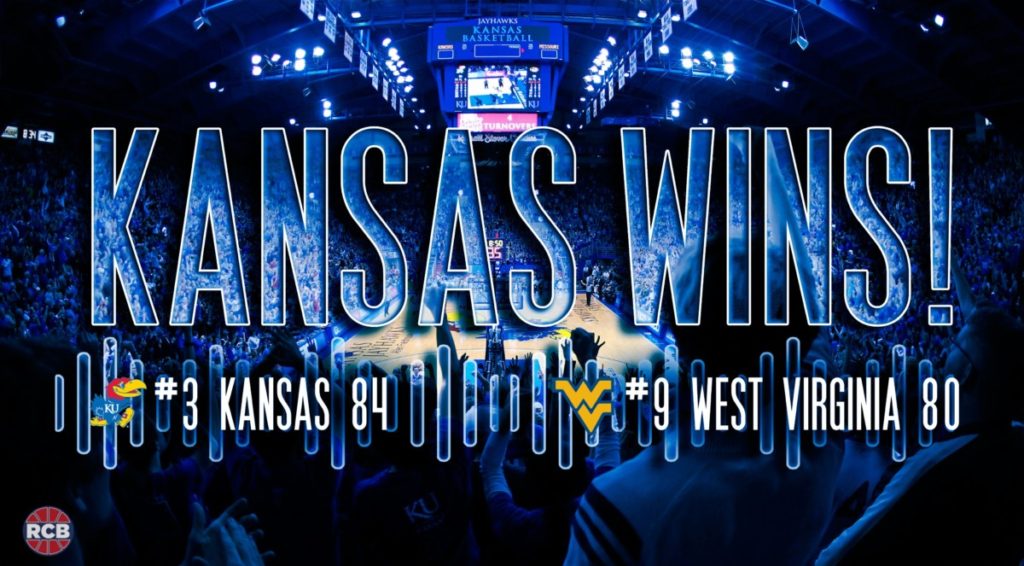 Kansas' overtime stunner against West Virginia became an instant classic. Graphic by Nick Weippert.